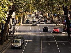 Outgoing traffic in a city