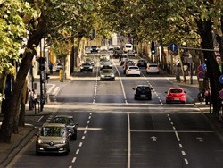 Outgoing traffic in a city